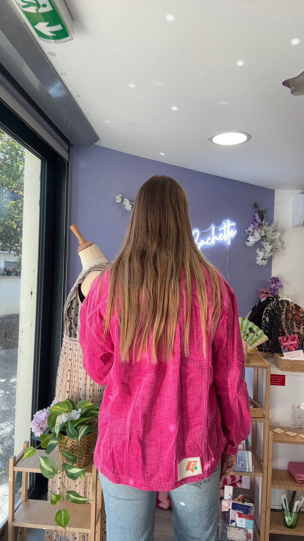 Veste en velours GERTRUDE + GASTON S rose