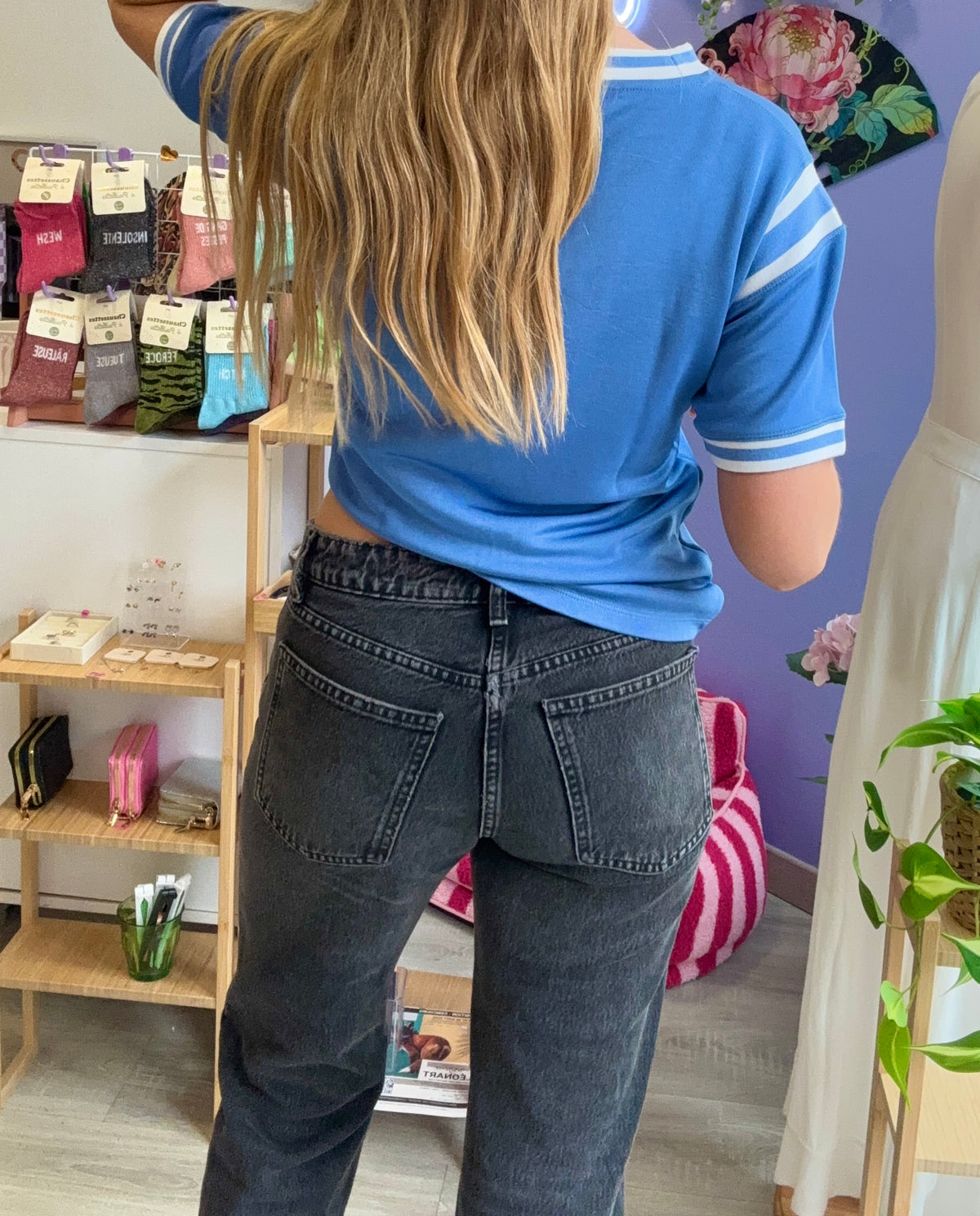 Tshirt CLAUDIE PIERLOT S bleu / blanc
