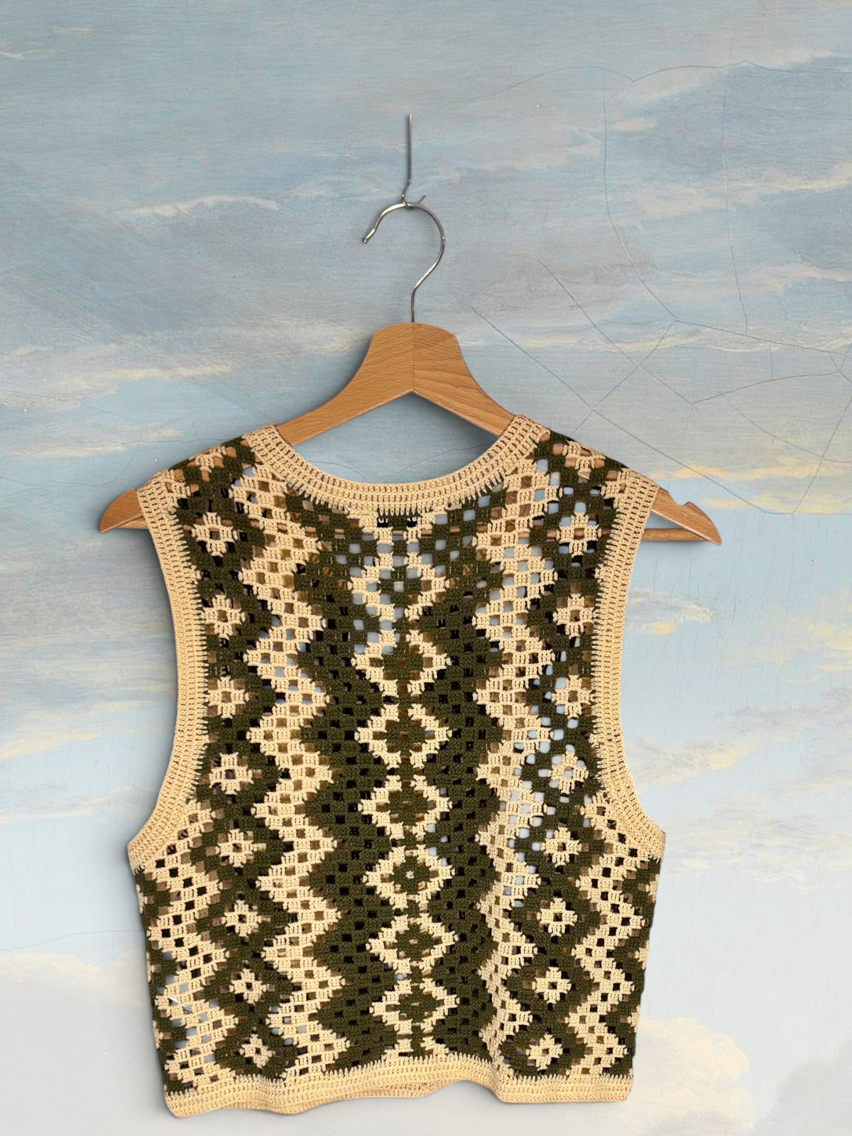 Veste en coton SANDRO S beige / vert