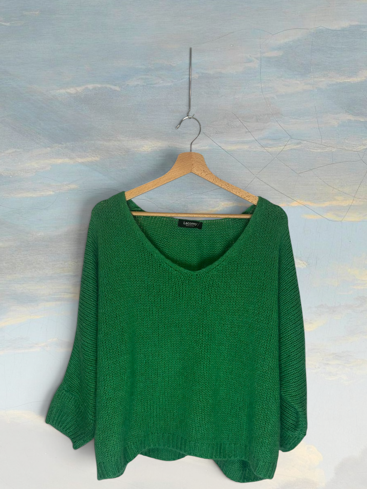 Pull en laine LACOMY TU vert