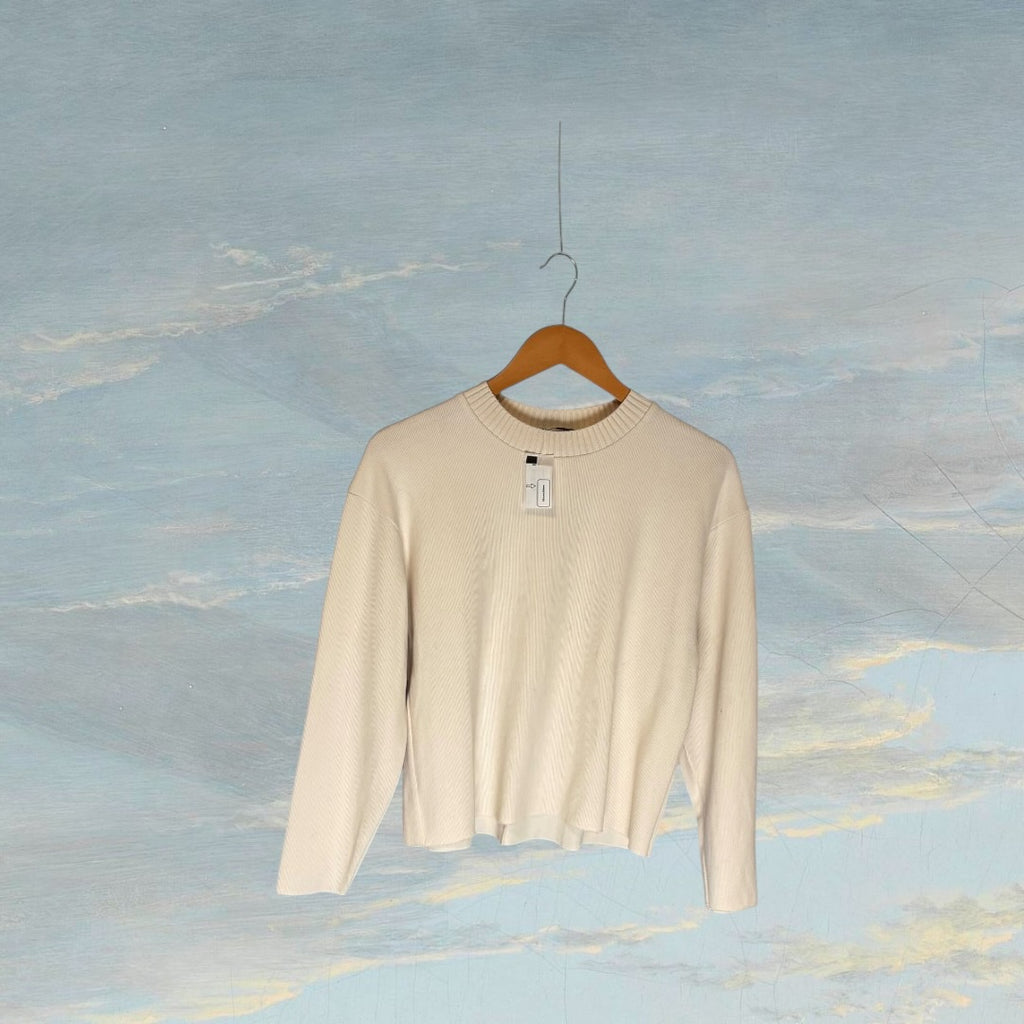 Pull ZARA S blanc