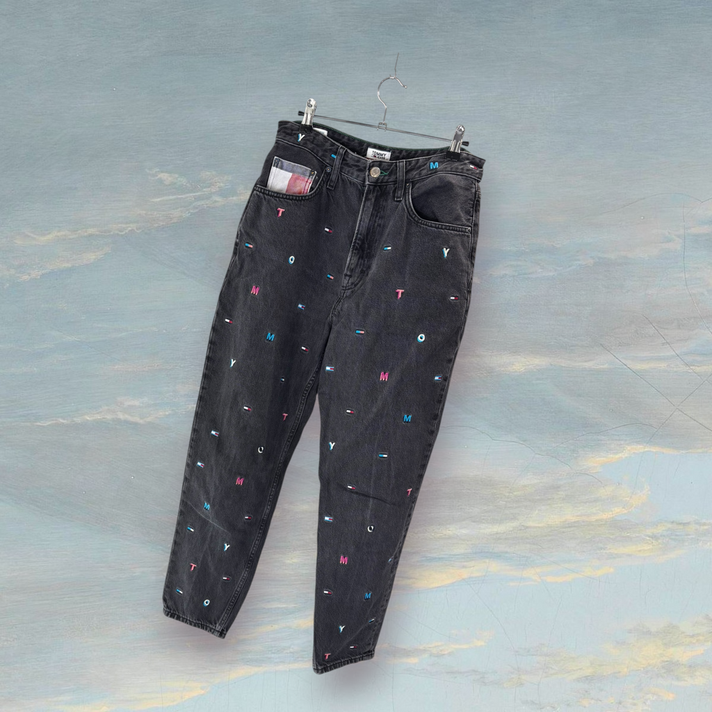 Jean en denim TOMMY HILFIGER W29 noir