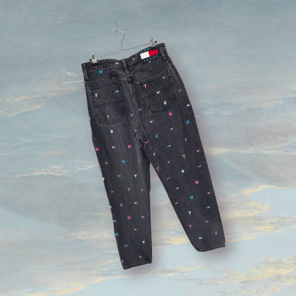 Jean en denim TOMMY HILFIGER W29 noir