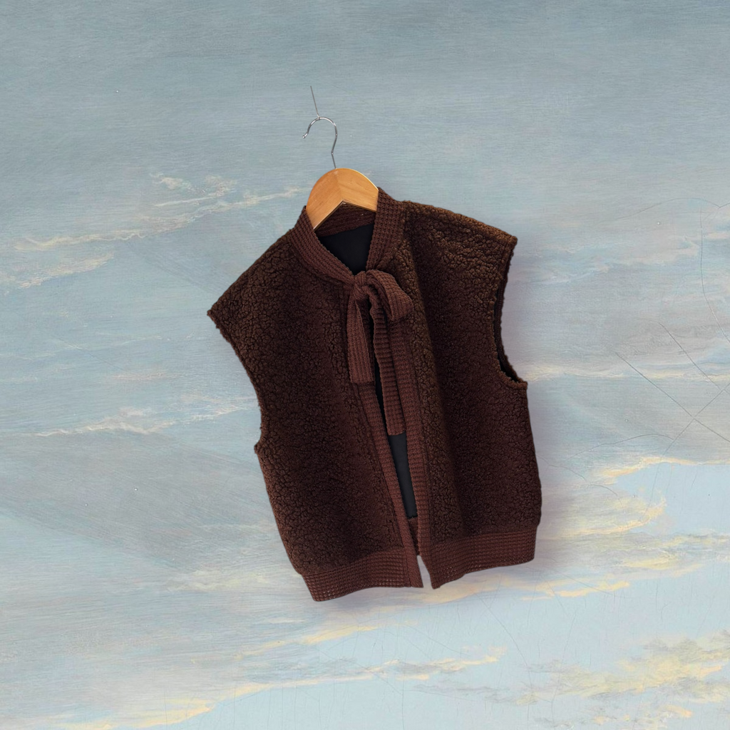 Veste SANS MANCHE M marron
