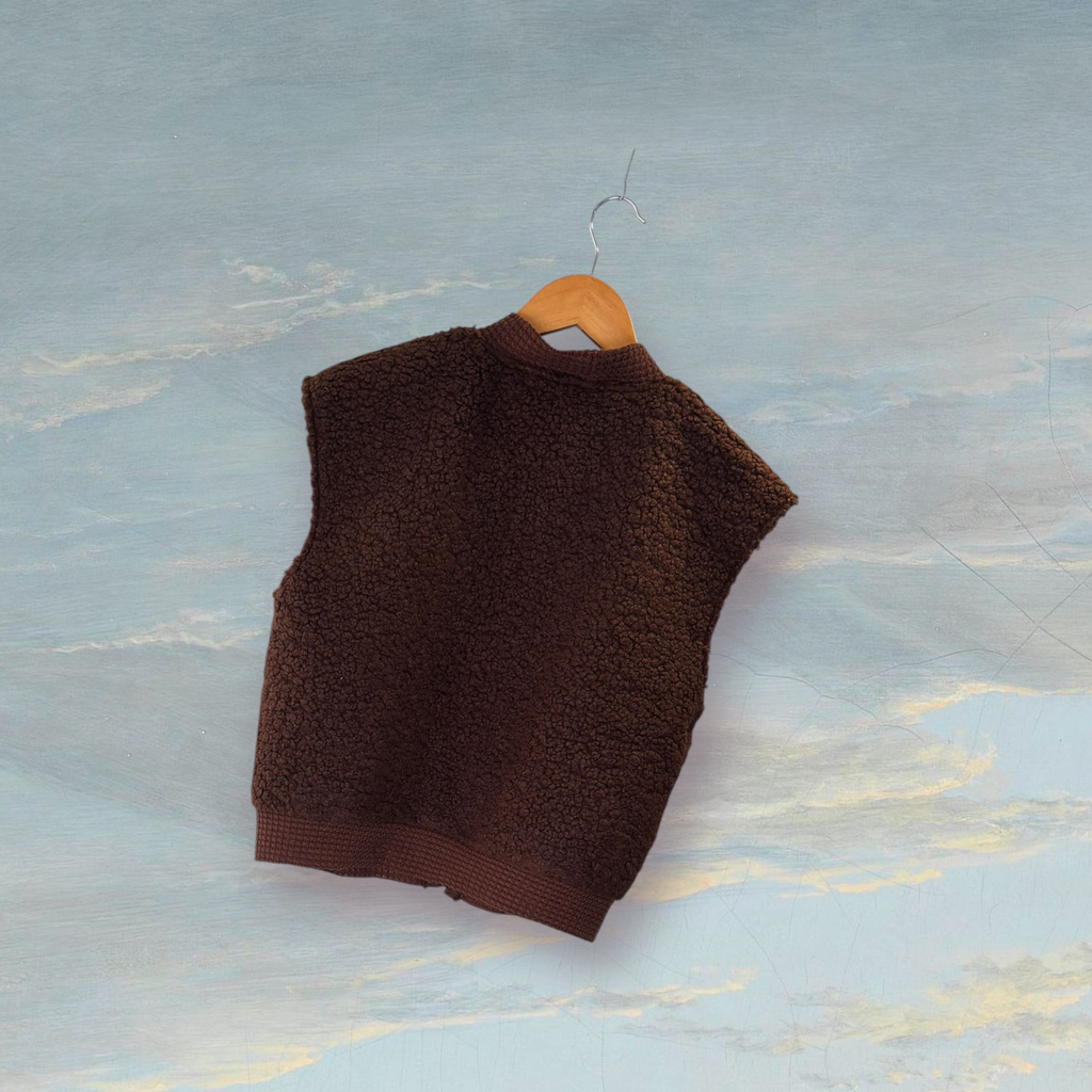 Veste SANS MANCHE M marron