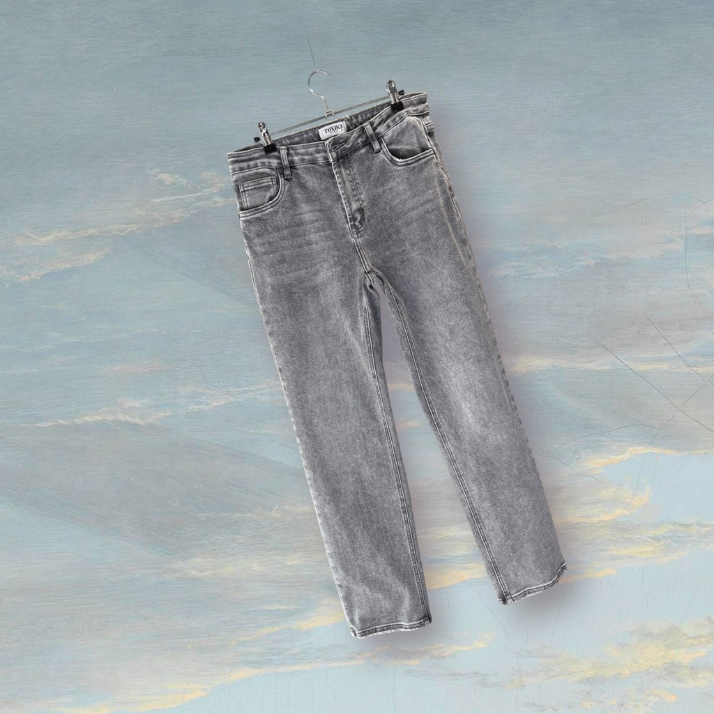 Jean en denim TOXIK3 XL gris