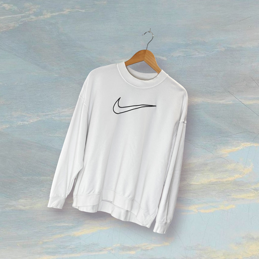 Sweat NIKE M blanc