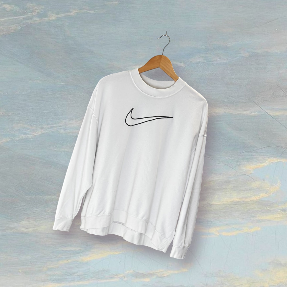 Sweat NIKE M blanc