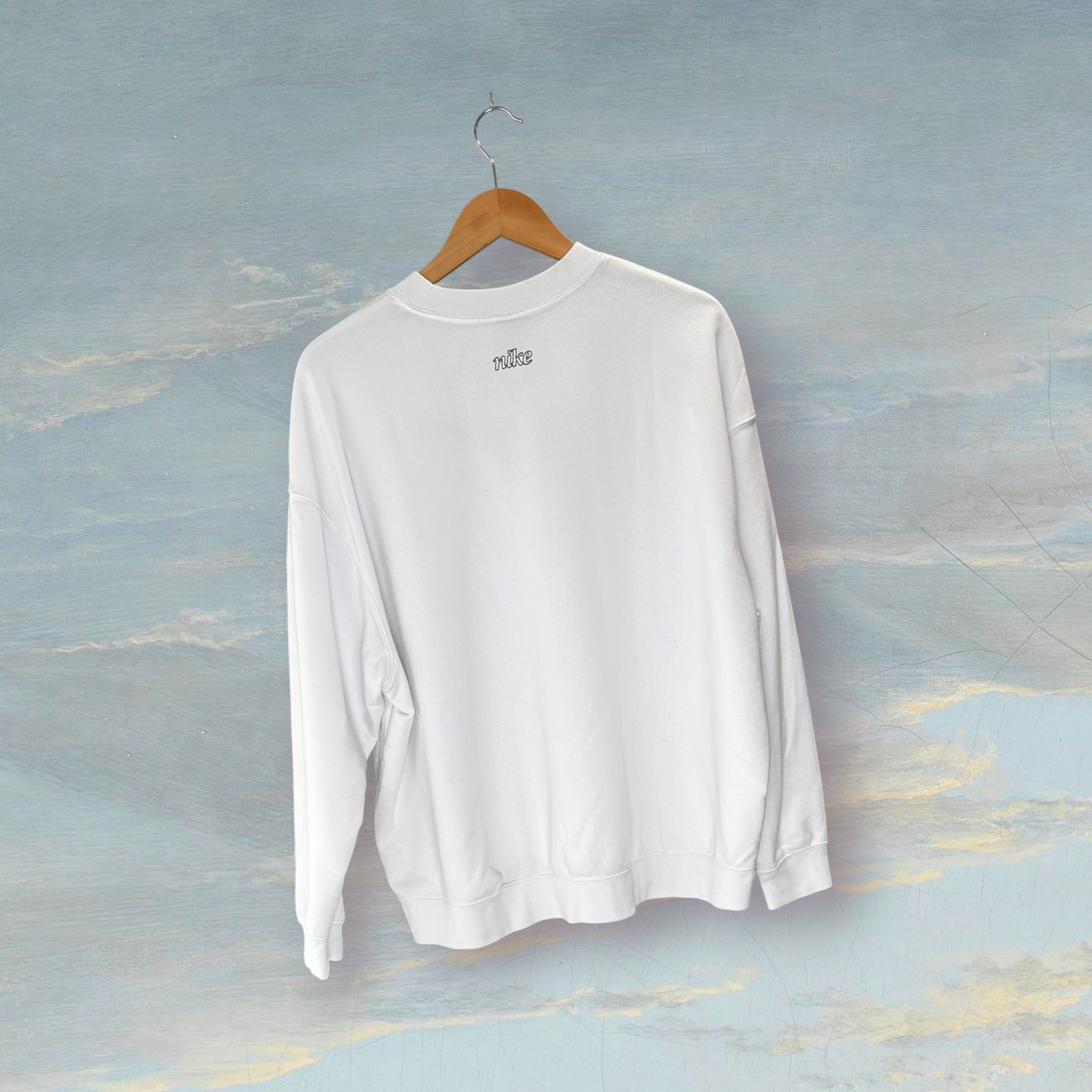 Sweat NIKE M blanc
