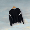 Pull en laine MOËWY TU noir / blanc