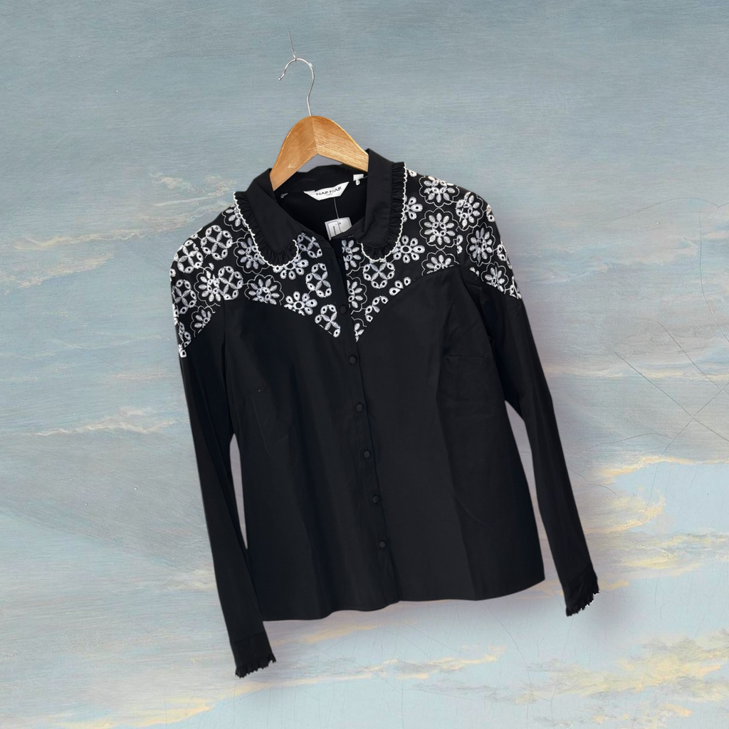 Chemise NAF NAF T38 noir / blanc