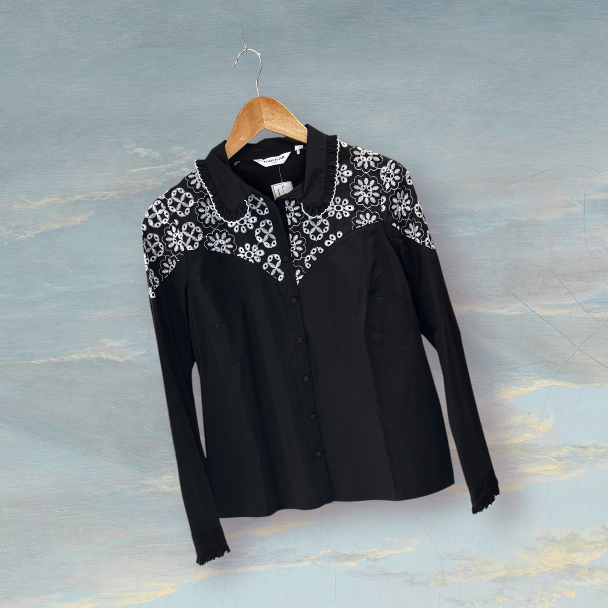 Chemise NAF NAF T38 noir / blanc
