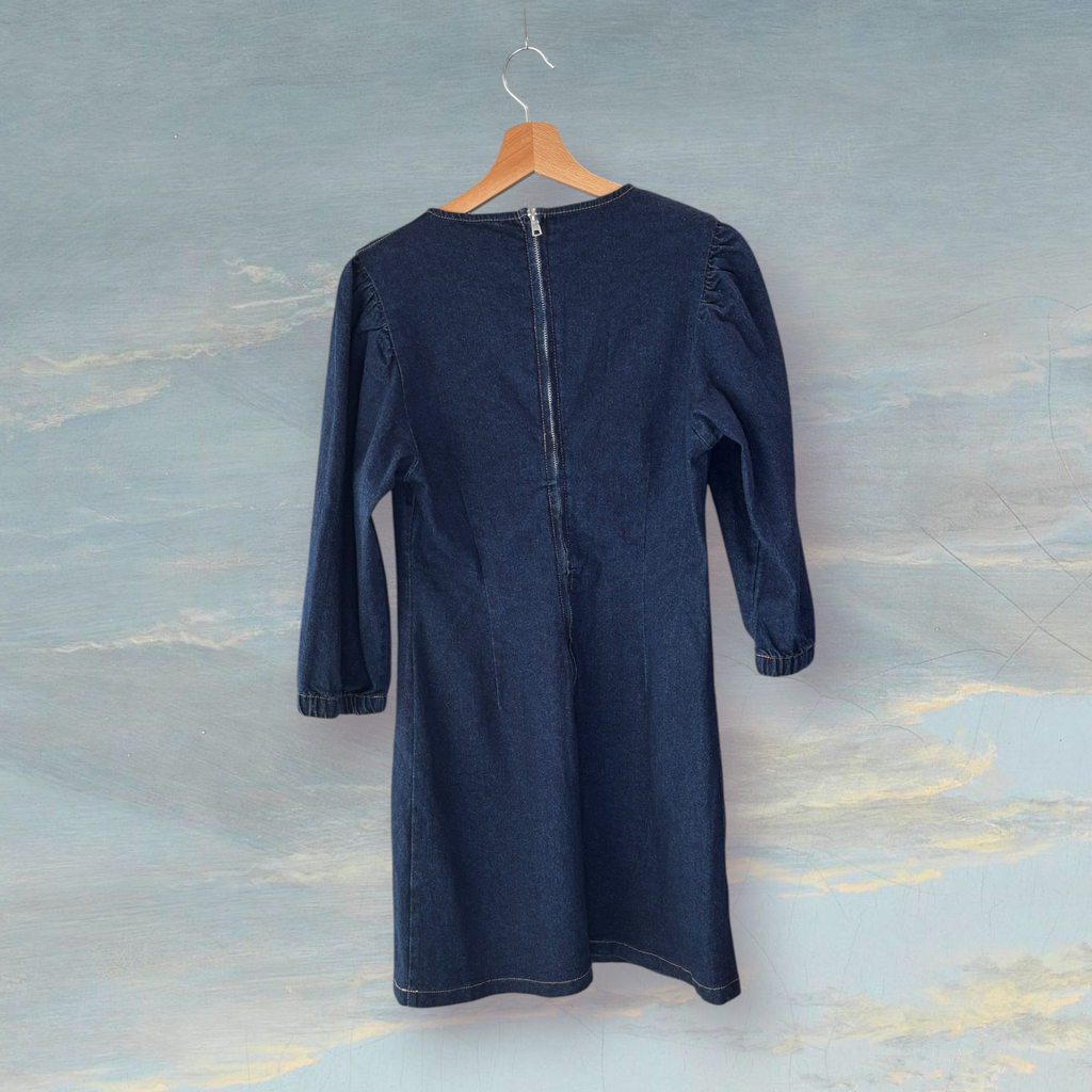 J Robe en denim STRADIVARIUS L bleu