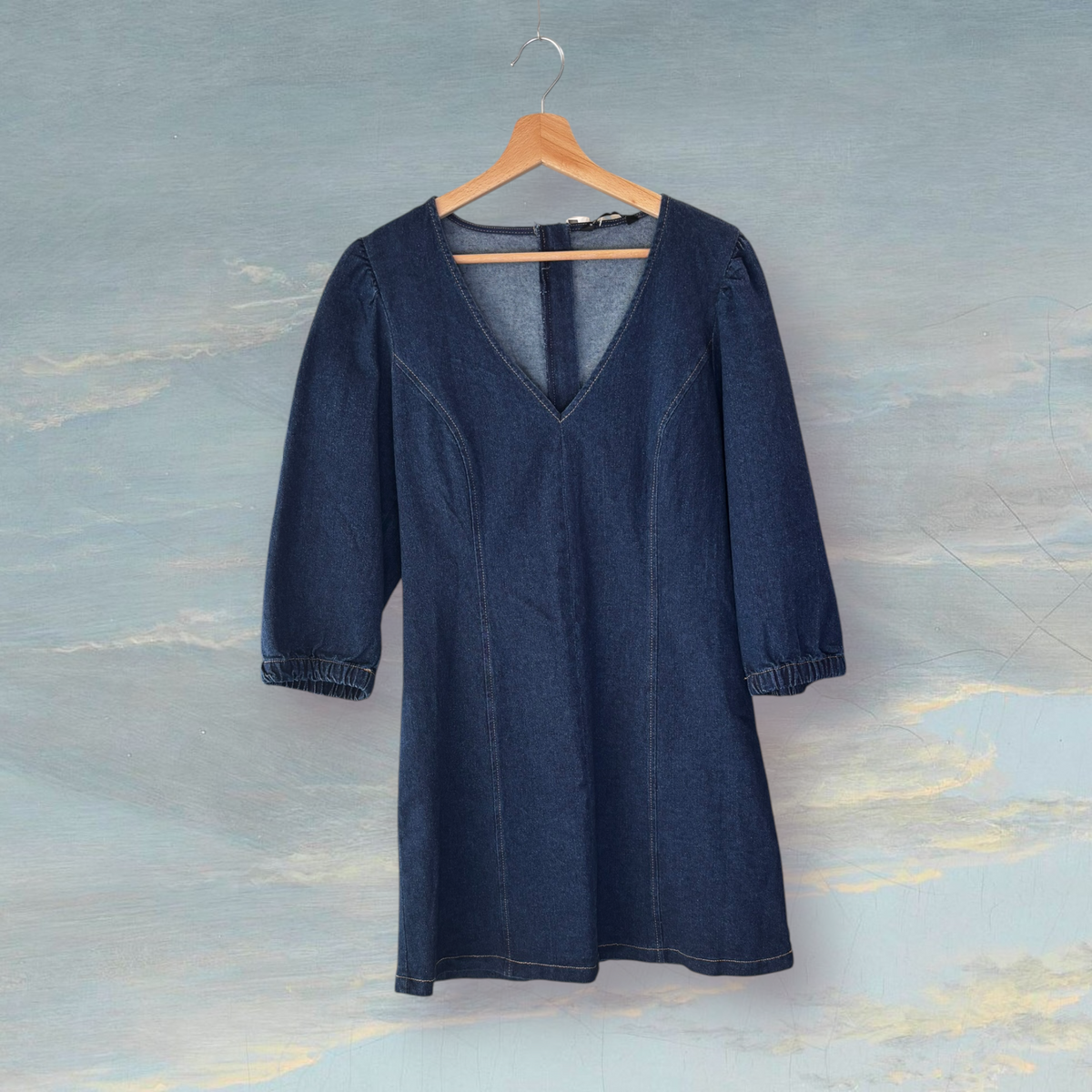 J Robe en denim STRADIVARIUS L bleu