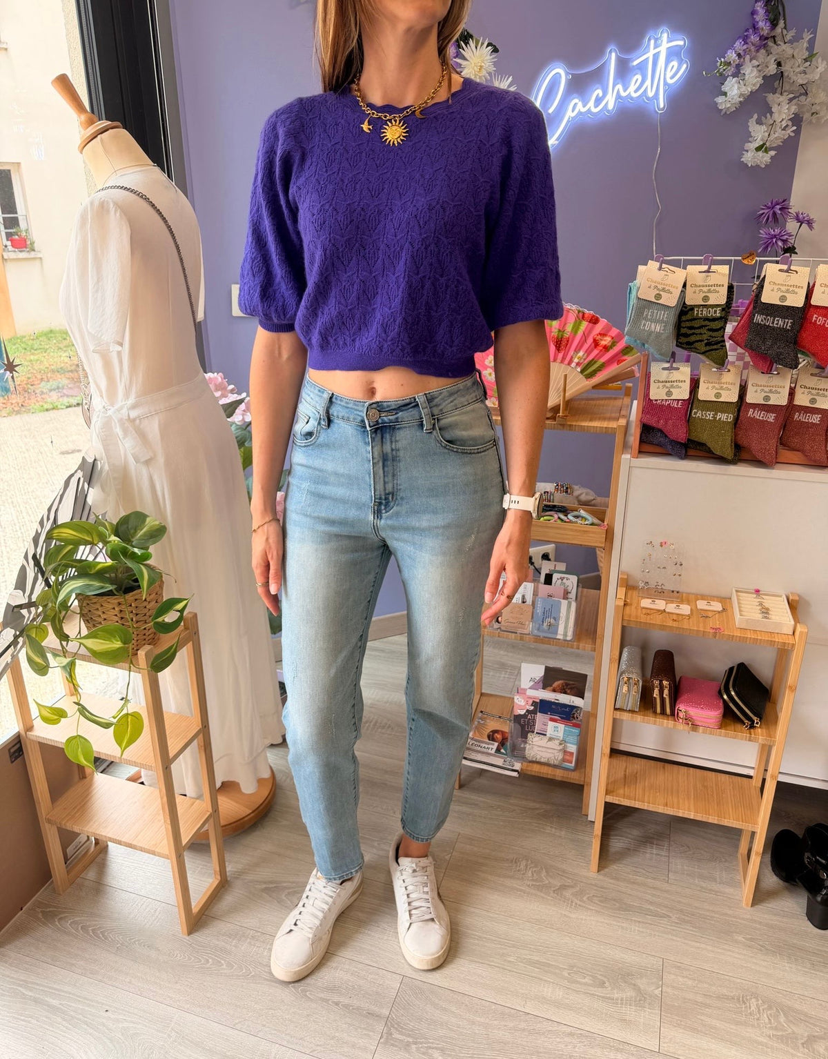 Pull ARTLOVE XS violet ANGORA