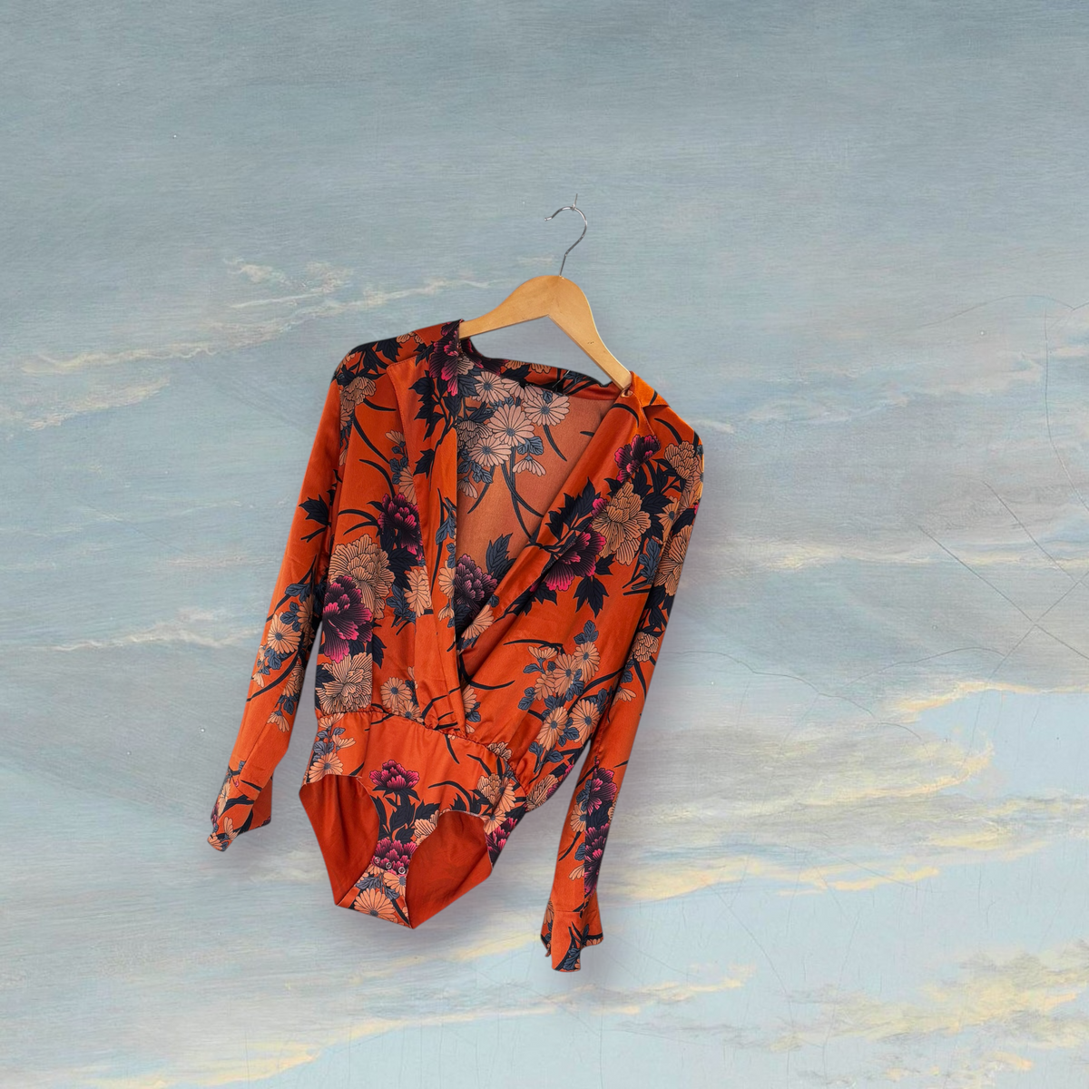 Body à fleurs ZARA L orange