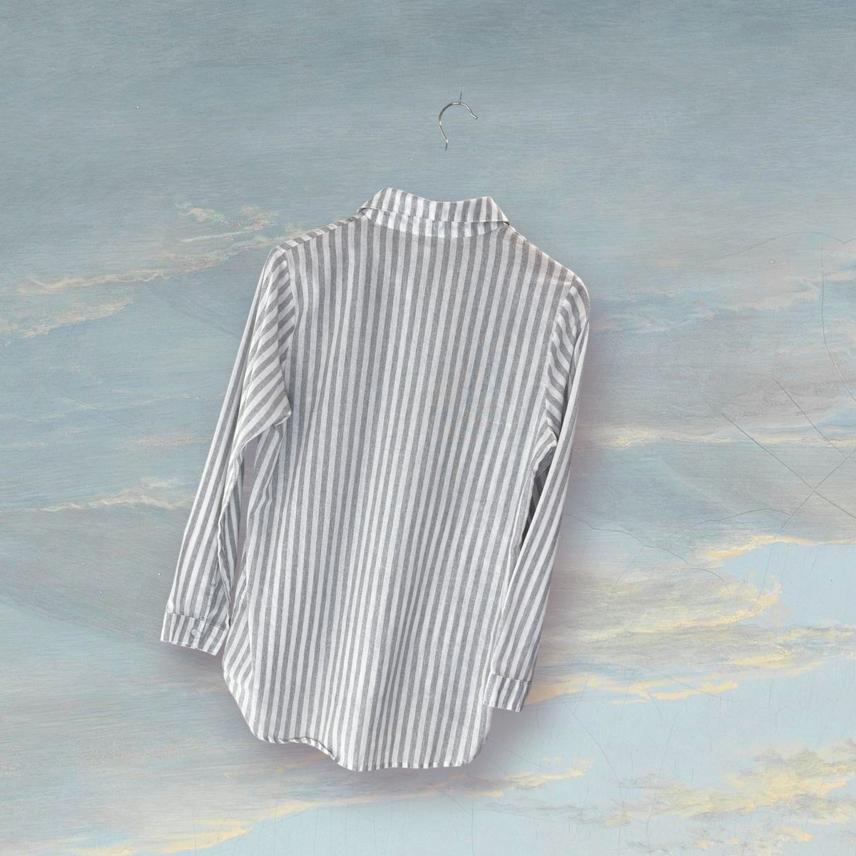 Chemise à rayures JUBYLEE M blanc / gris