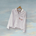 Chemise à rayures PROMOD XL rose / bleu